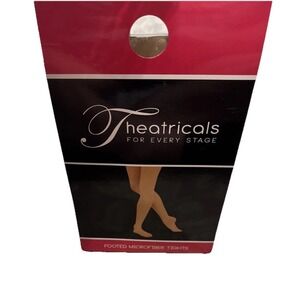 Theatricals‎ Footed Microfiber Tights Sz Medium Womens Adult Light Suntan  T5415